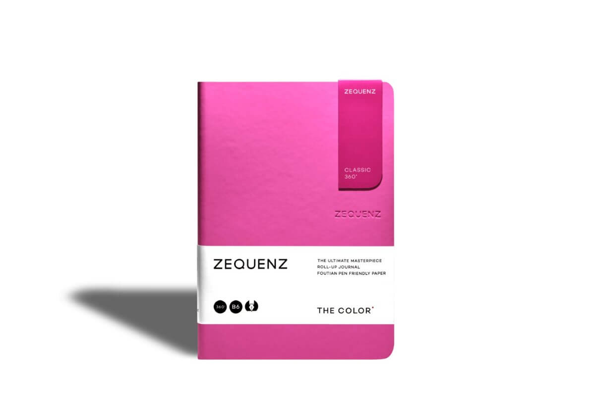 Zequenz 360⁰ Notizbuch B6 Magenta Liniert