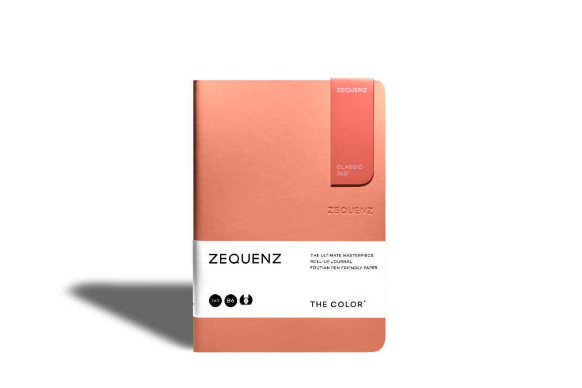 Zequenz 360⁰ Notizbuch B6 Peach Liniert