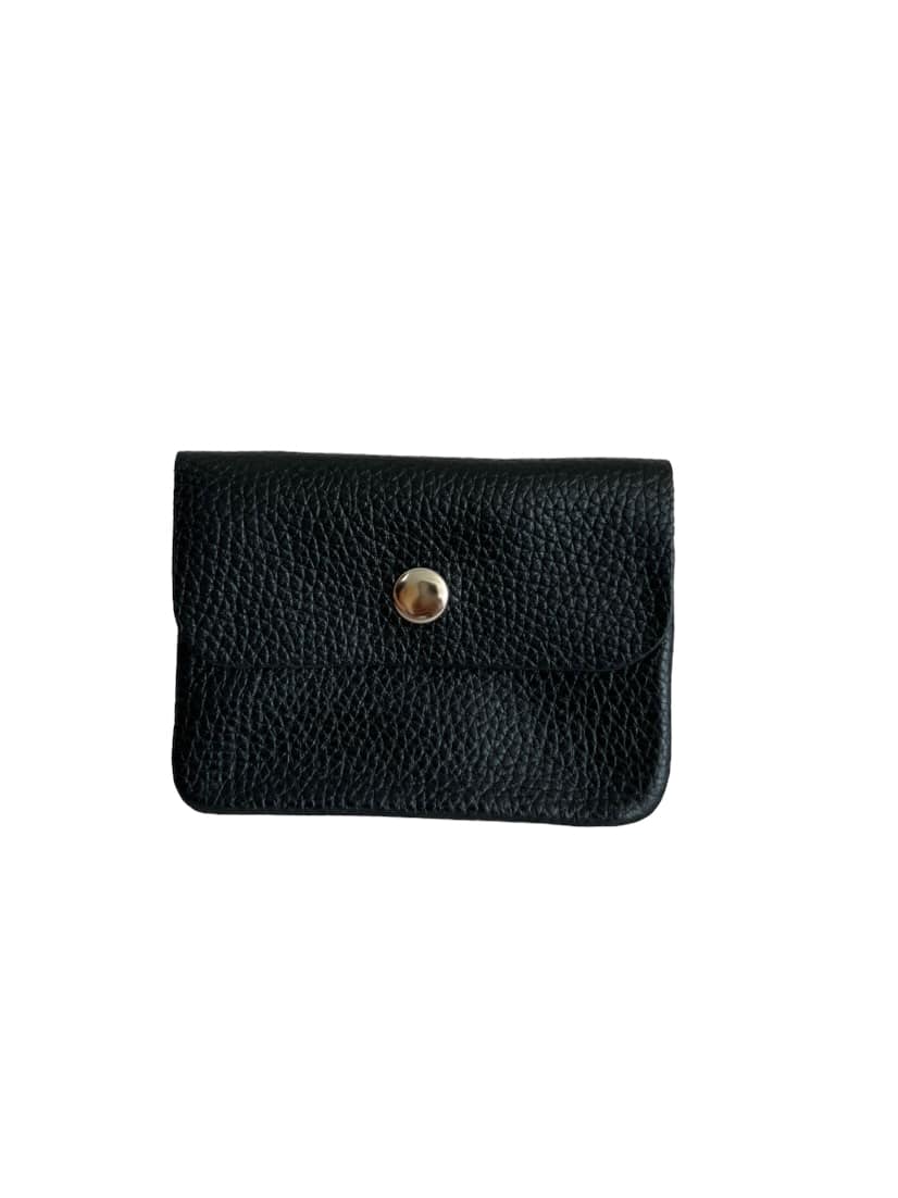 Leather Purse with Zipper Blush Small