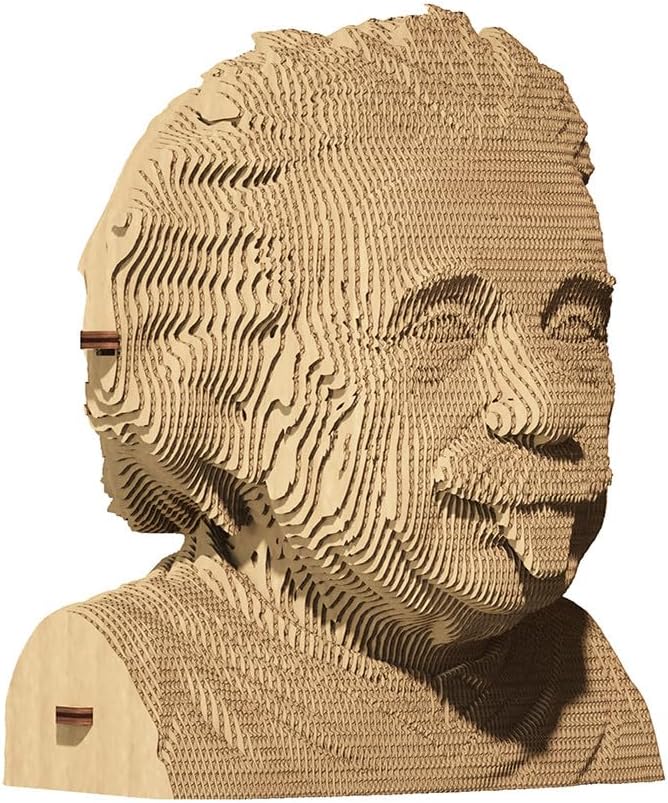3D Cardboard Puzzle: Albert Einstein