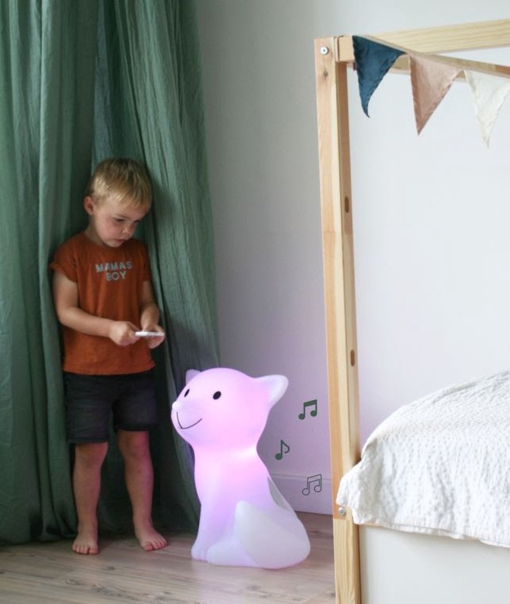 Rechargeable LED Light & Speaker Kids Cesar White