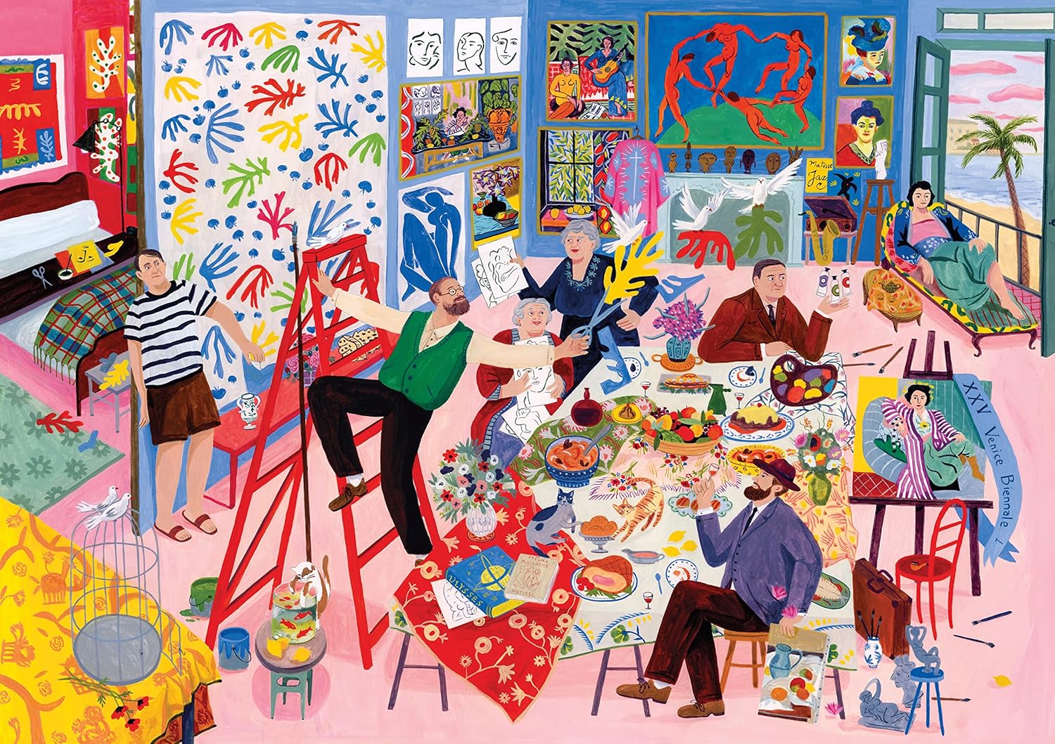 Puzzle Abendessen mit Matisse