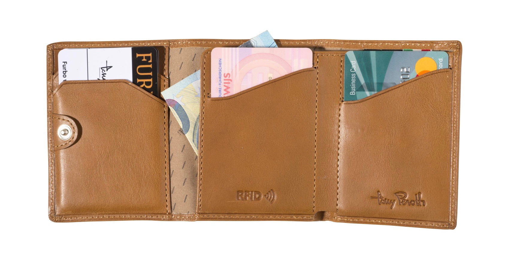 Leder Mini Geldbörse RFID Kartenhalter mit Kleingeldfach *Sonderpreis*