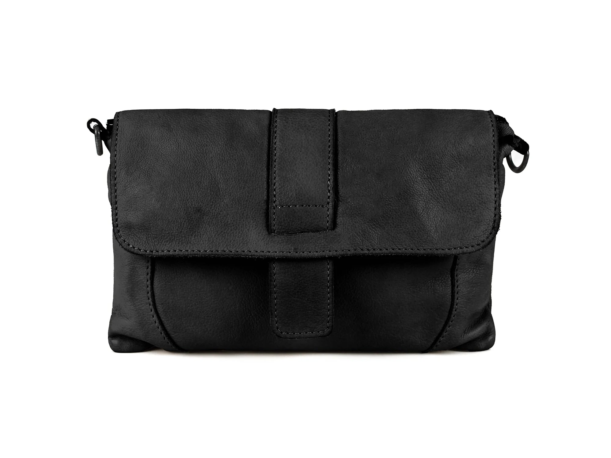 DSTRCT Leather Bag Harrington Road Envelope Bag Black