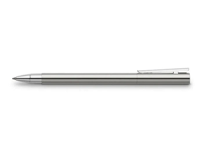 Faber-Castell Rollerball Pen Neo Slim Stainless Steel Shiny