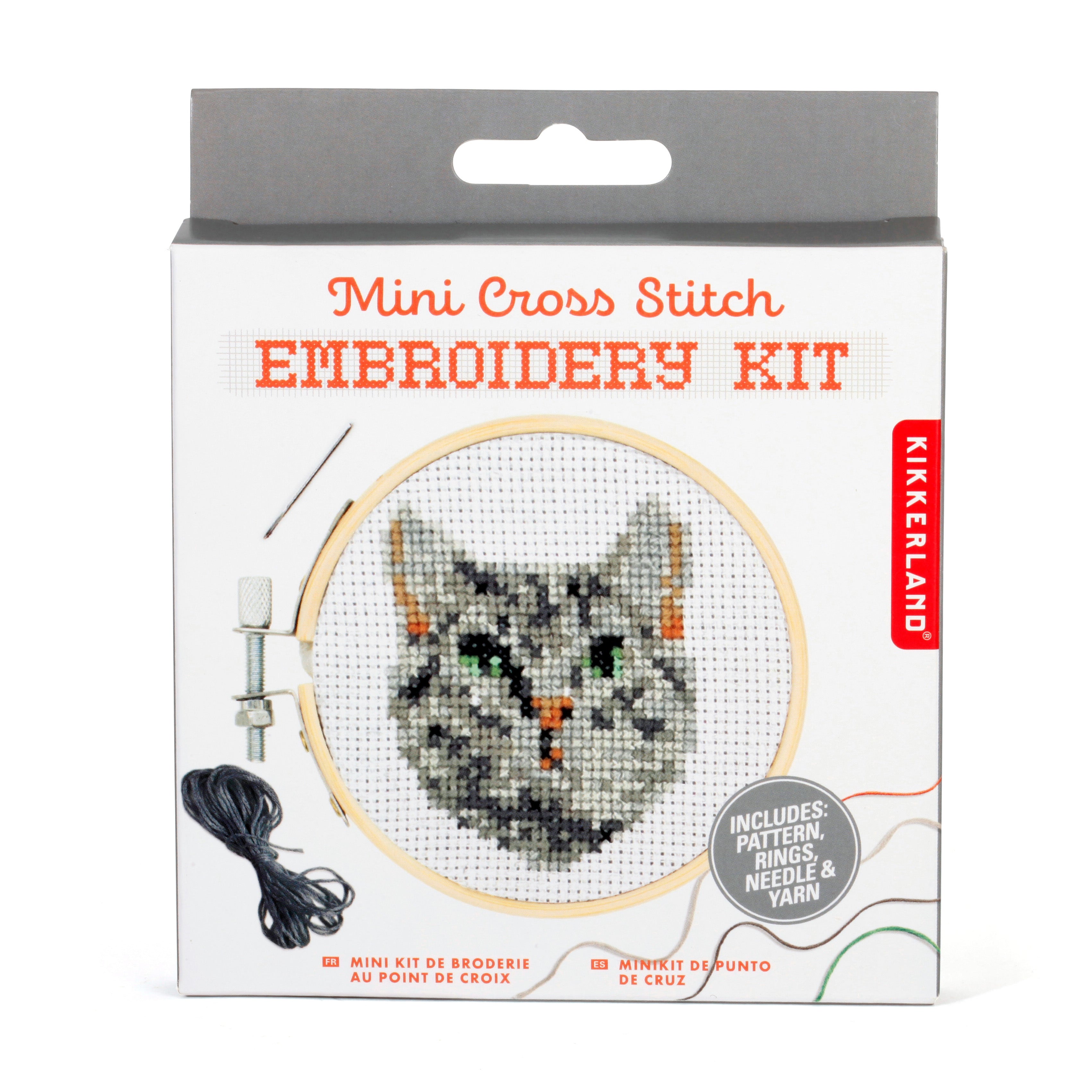 Mini Cross Stitch Borduurpakket - Kat