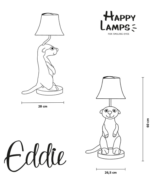Happy Lamp Eddie het Stokstaartje