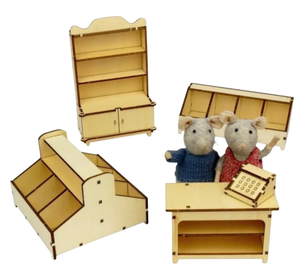 The Toy Mouse Mansion Shop Furniture Set