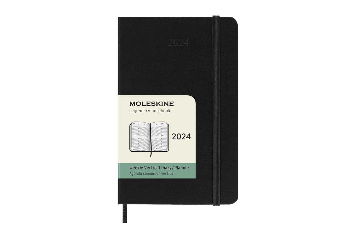 Moleskine 2024 Diary Hardcover pocket week on 2 pages