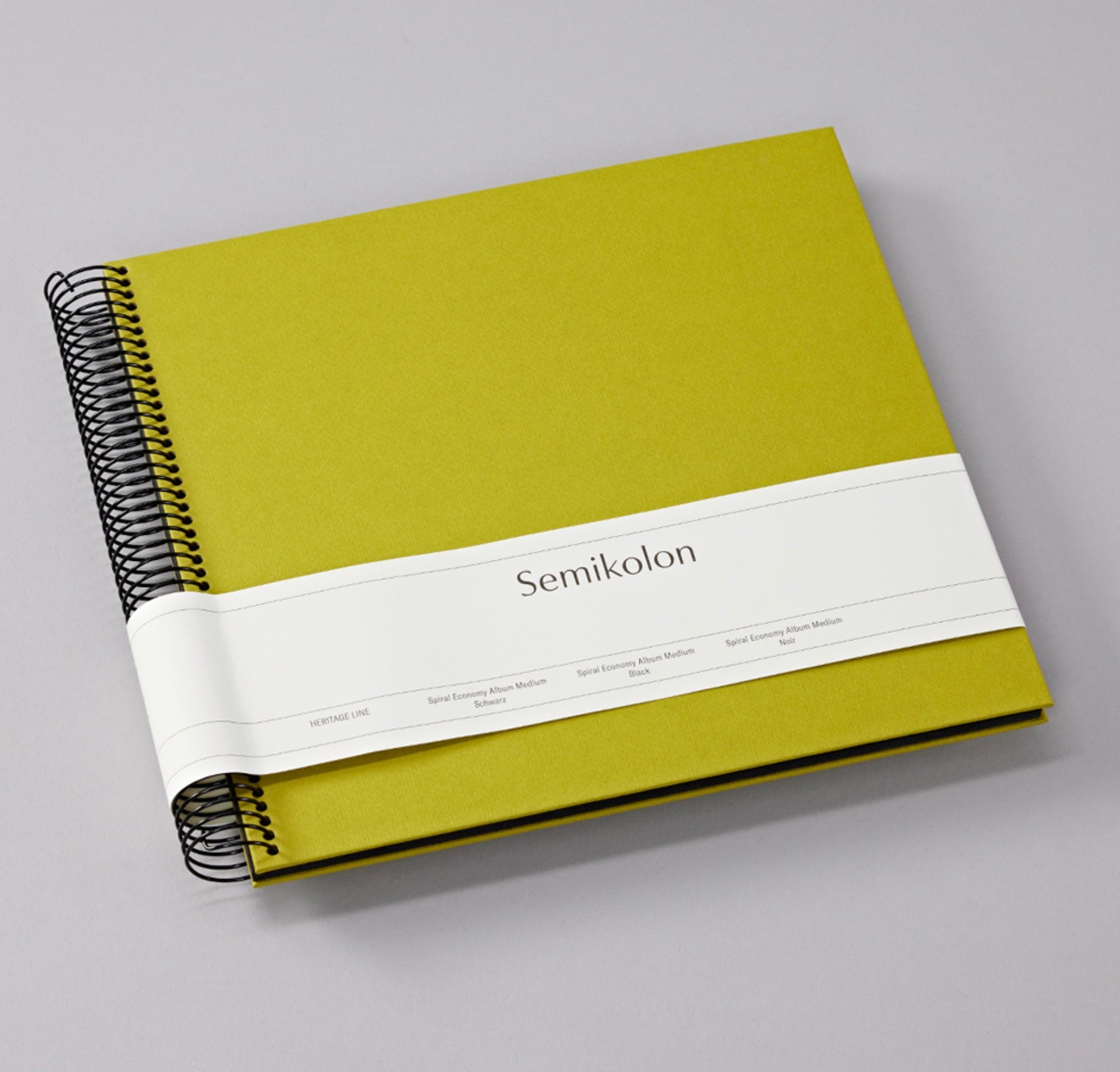 Semikolon Fotoalbum Spirale Economy Schwarz Groß