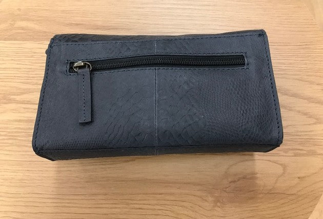 DSTRCT Leather Shoulder Bag Alligator Magnetic Closure