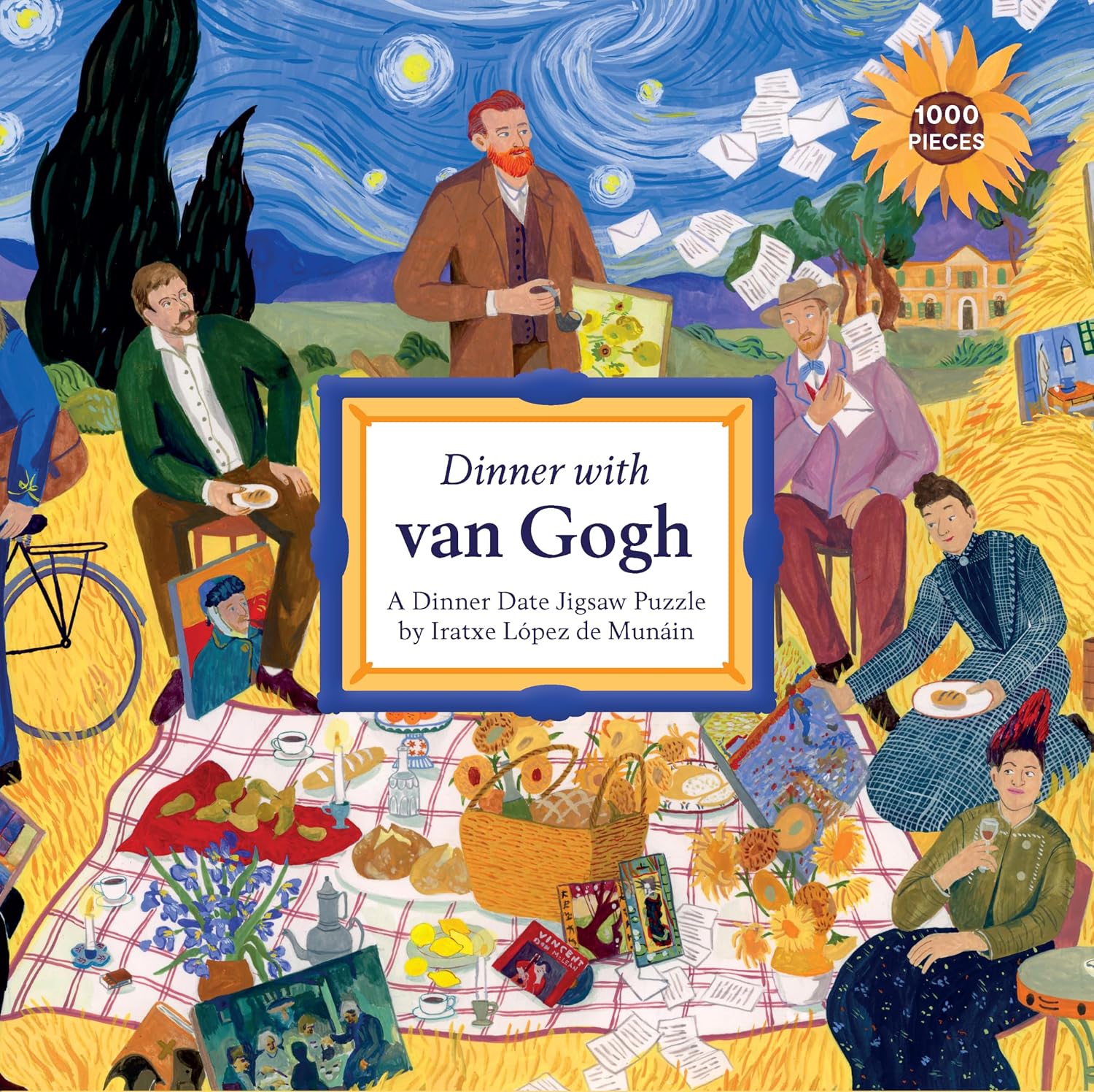 Puzzle Abendessen mit Van Gogh