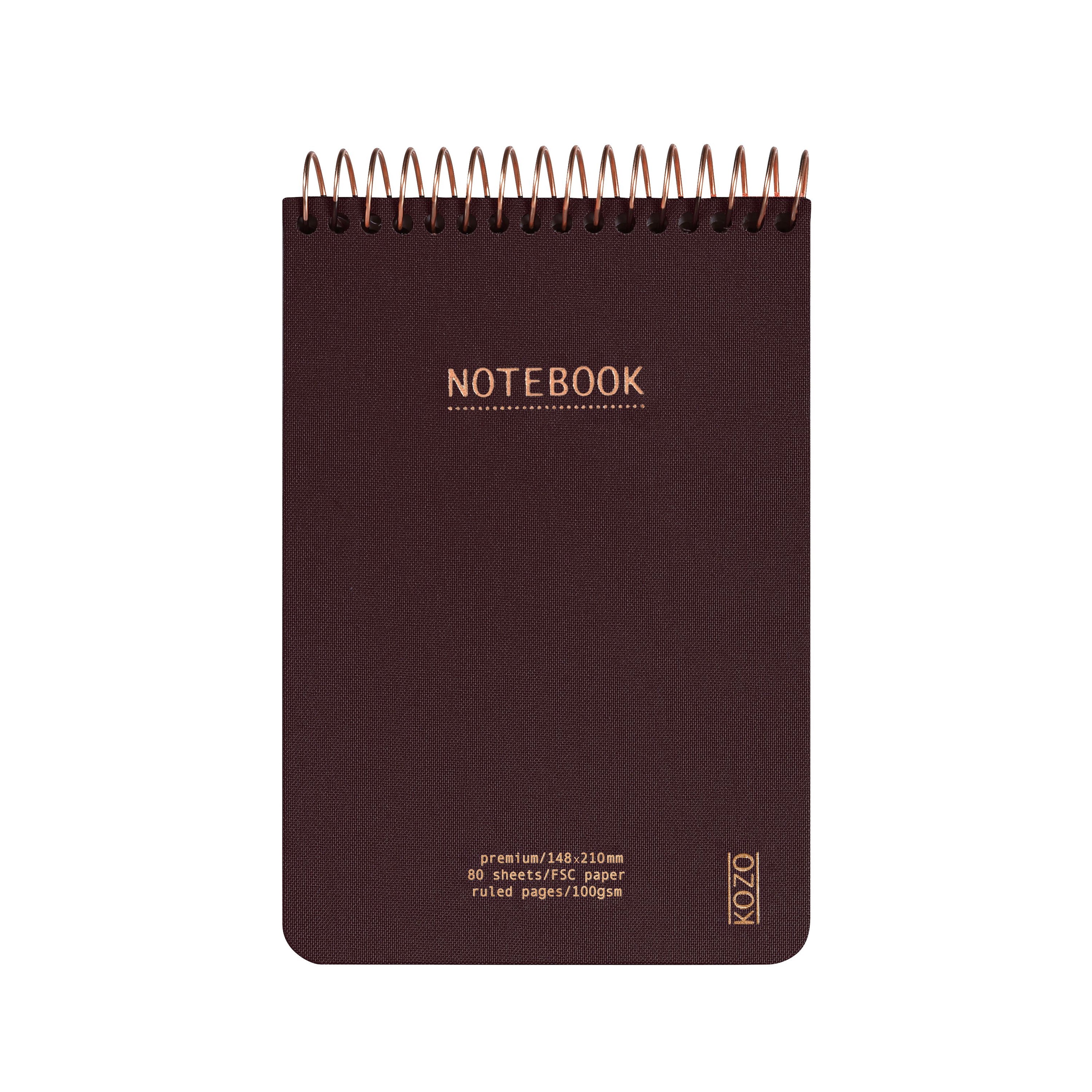 KOZO Notebook Canvas A6 Reporter Line