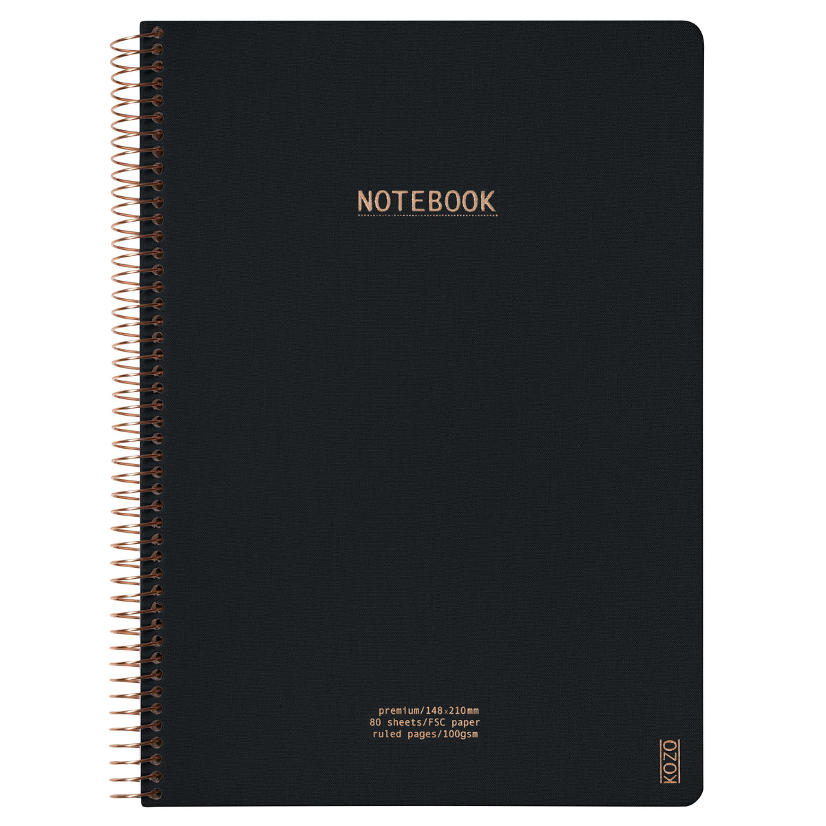 KOZO Notitieboek Canvas A4 lijn