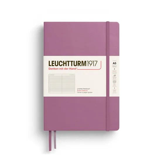 Leuchtturm medium gelinieerd notitieboek (A5) hardcover