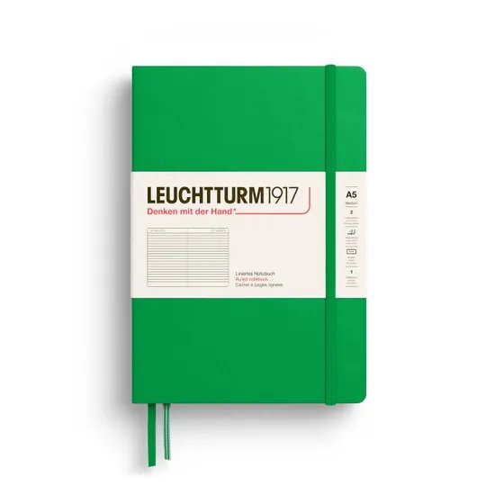 Leuchtturm medium gelinieerd notitieboek (A5) hardcover