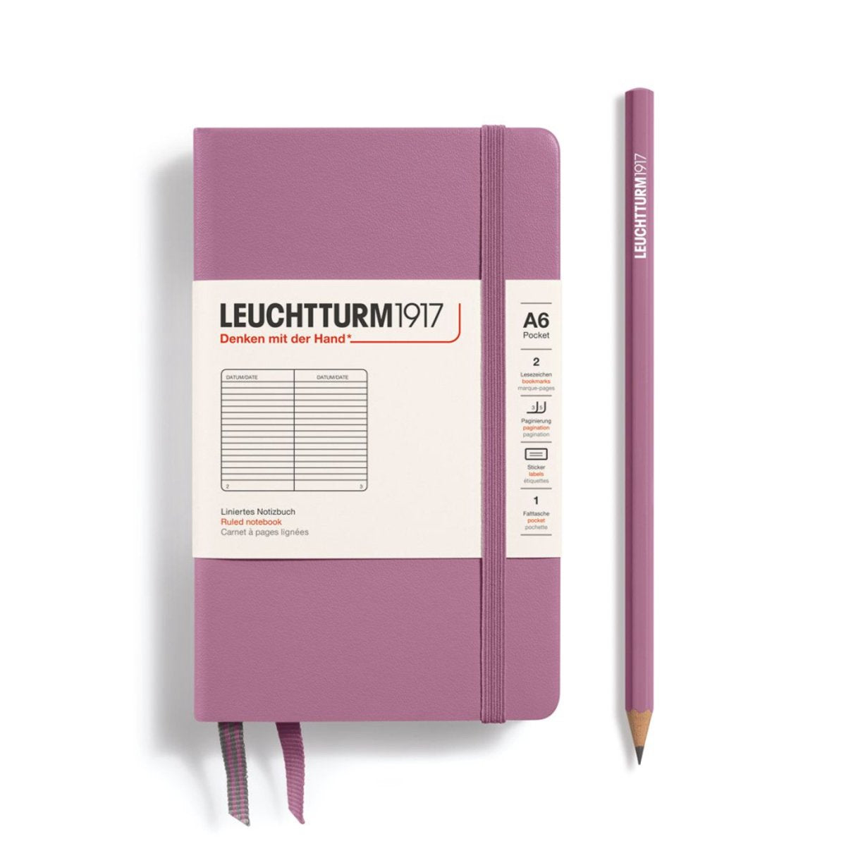 Leuchtturm Notizbuch Pocket (A6) Hardcover Liniert