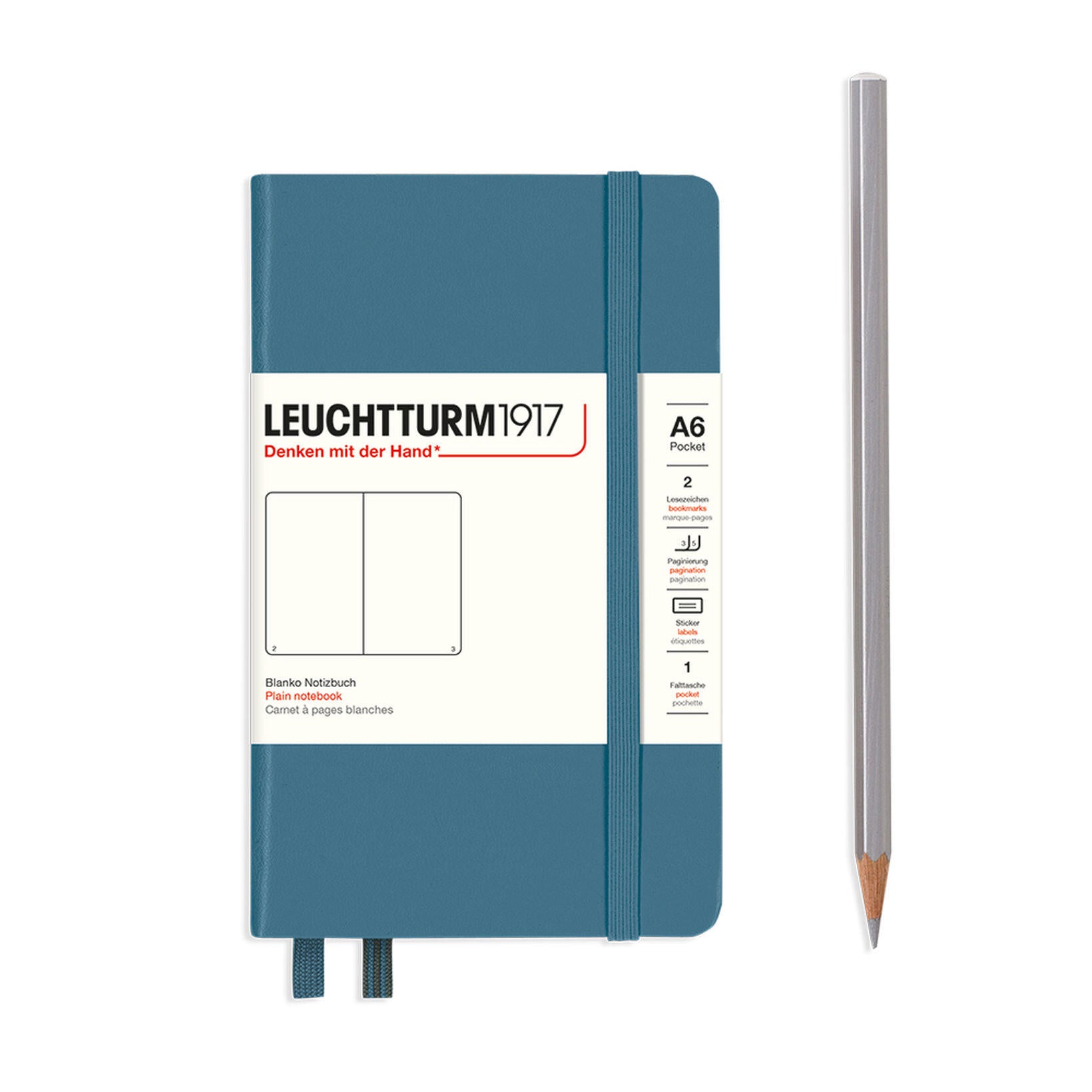 Leuchtturm Notitieboek Pocket (A6) Hardcover Blanco