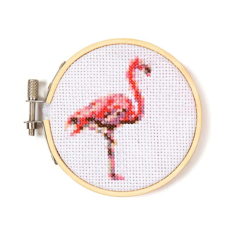 Mini borduurset - Flamingo