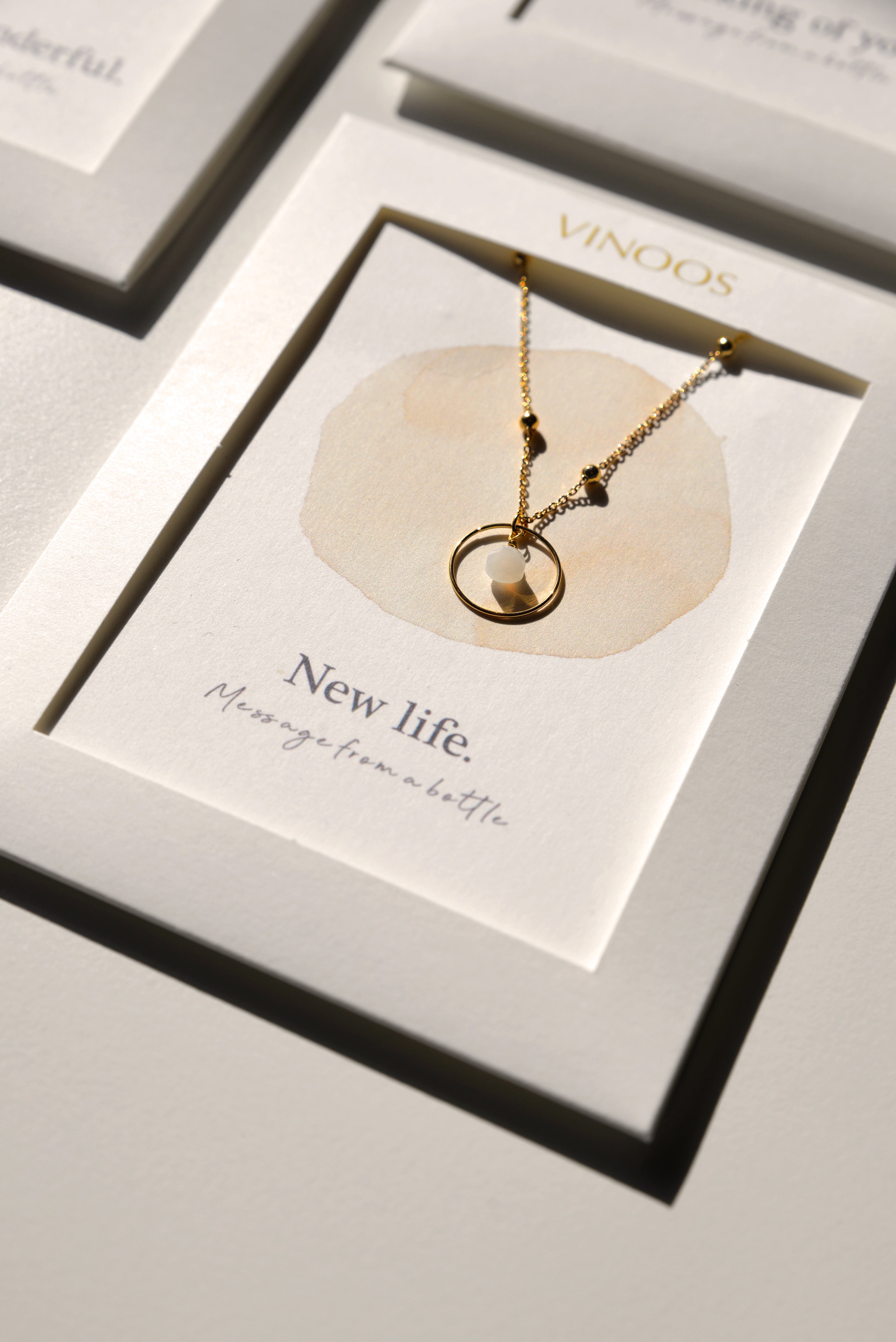 Vinoos Cirkel Ketting Glas