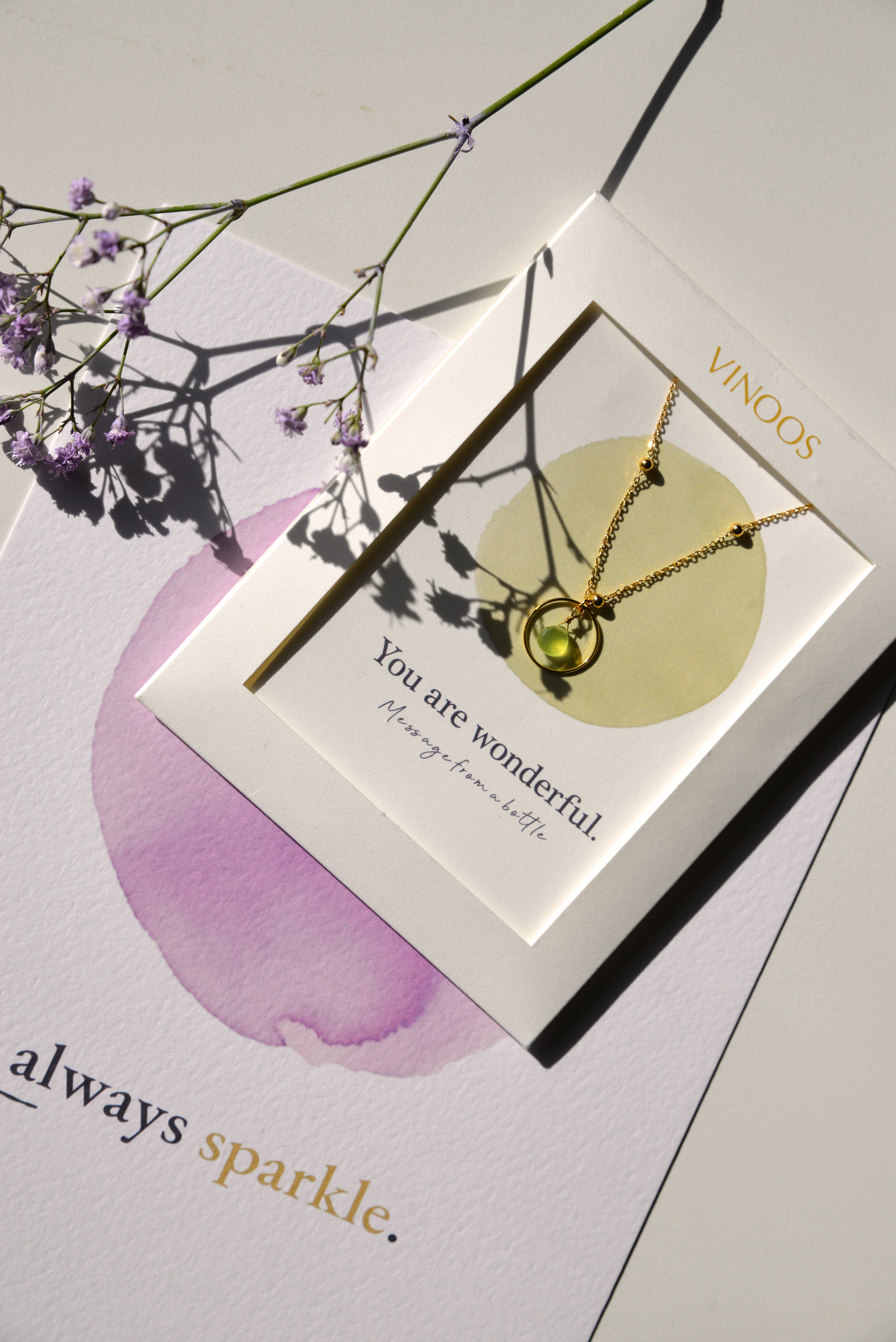 Vinoos Cirkel Ketting Glas
