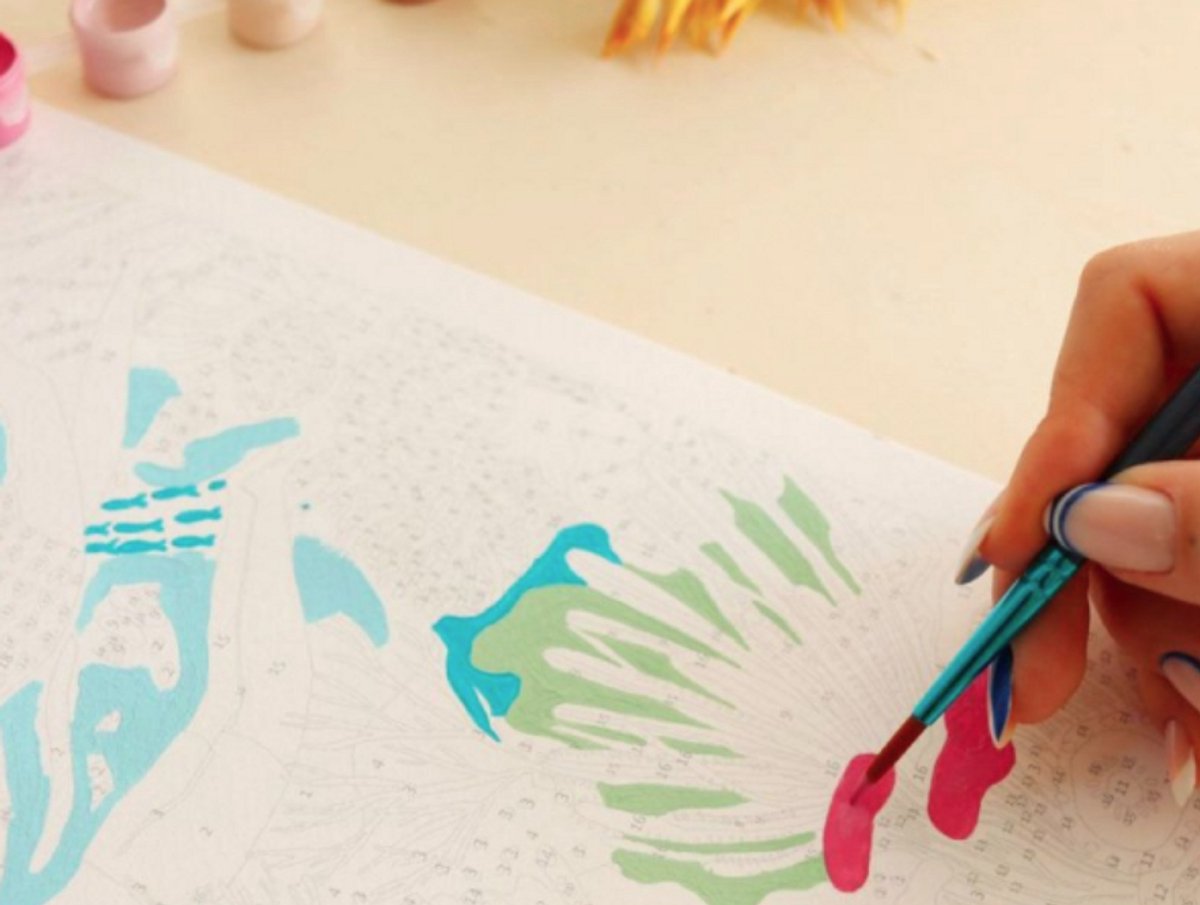 Kit voor Schilderen op Nummer - Coral Reef