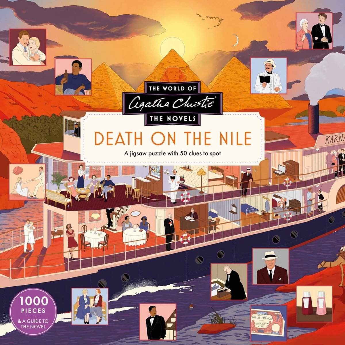 Legppuzzel Death on the Nile Novel by Agatha Christie