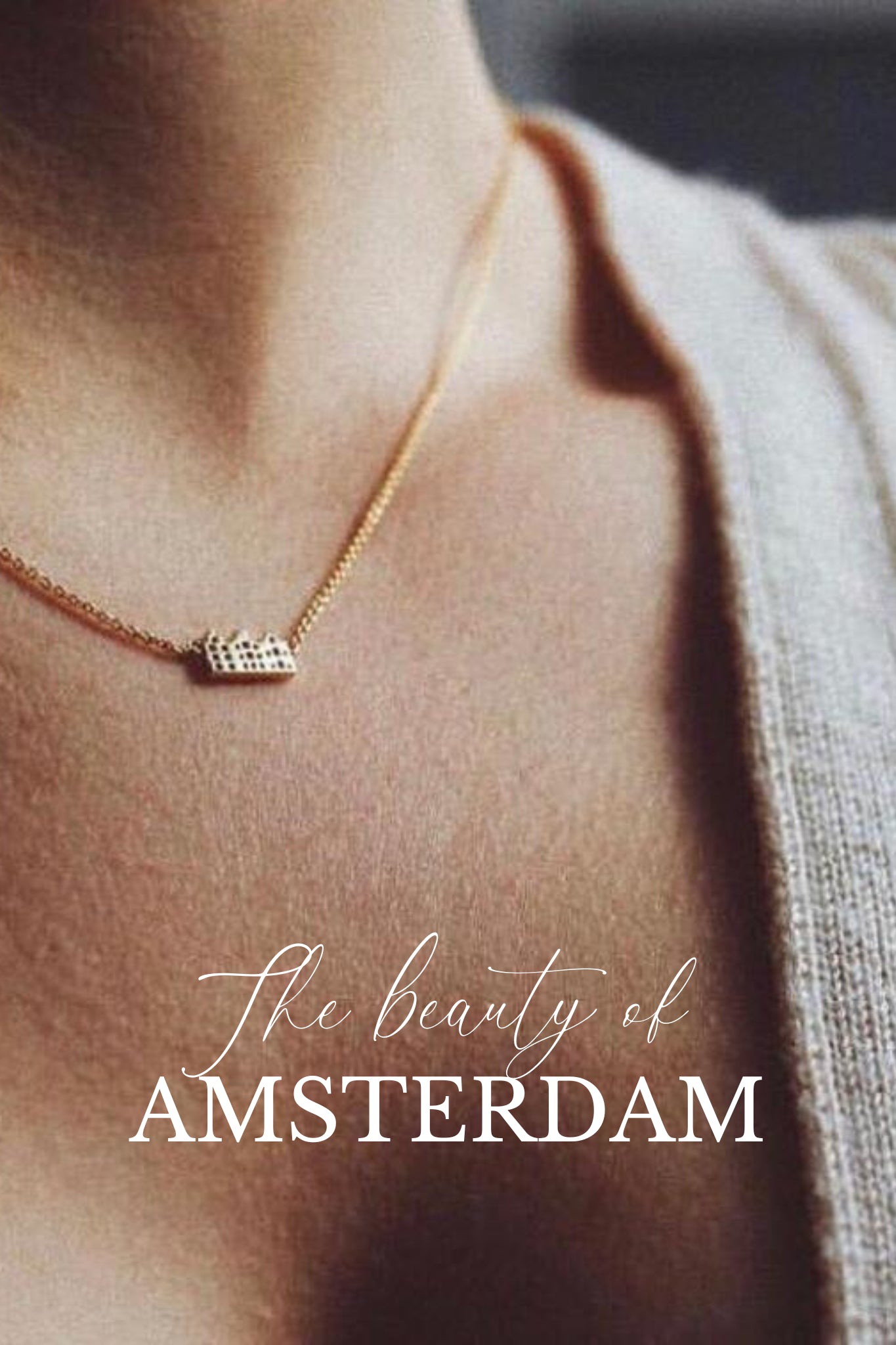 Amsterdam Canal Necklace Gold Plated