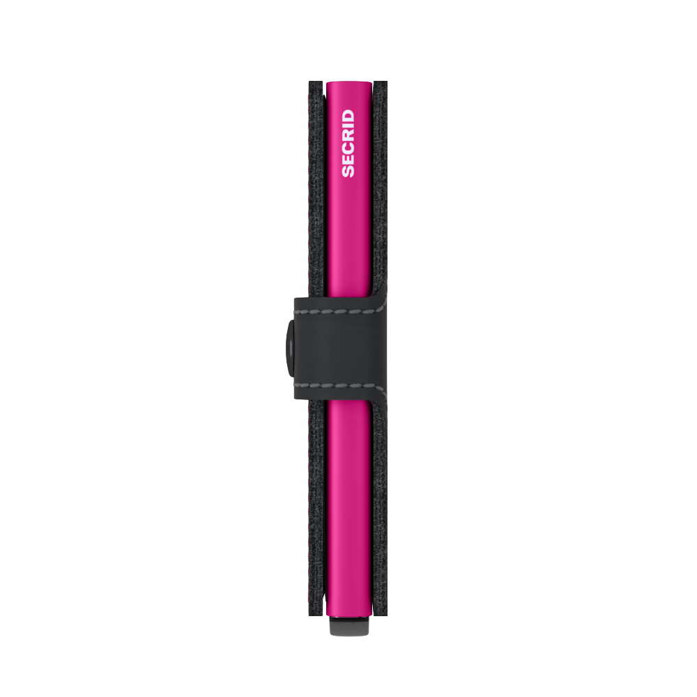 Secrid Miniwallet matte black & fuchsia