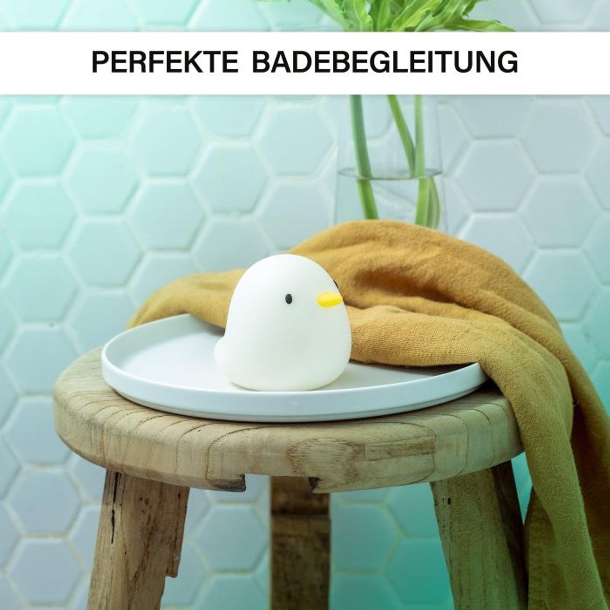 Rechargeable LED duckling Light for Bath, Bed or Travel