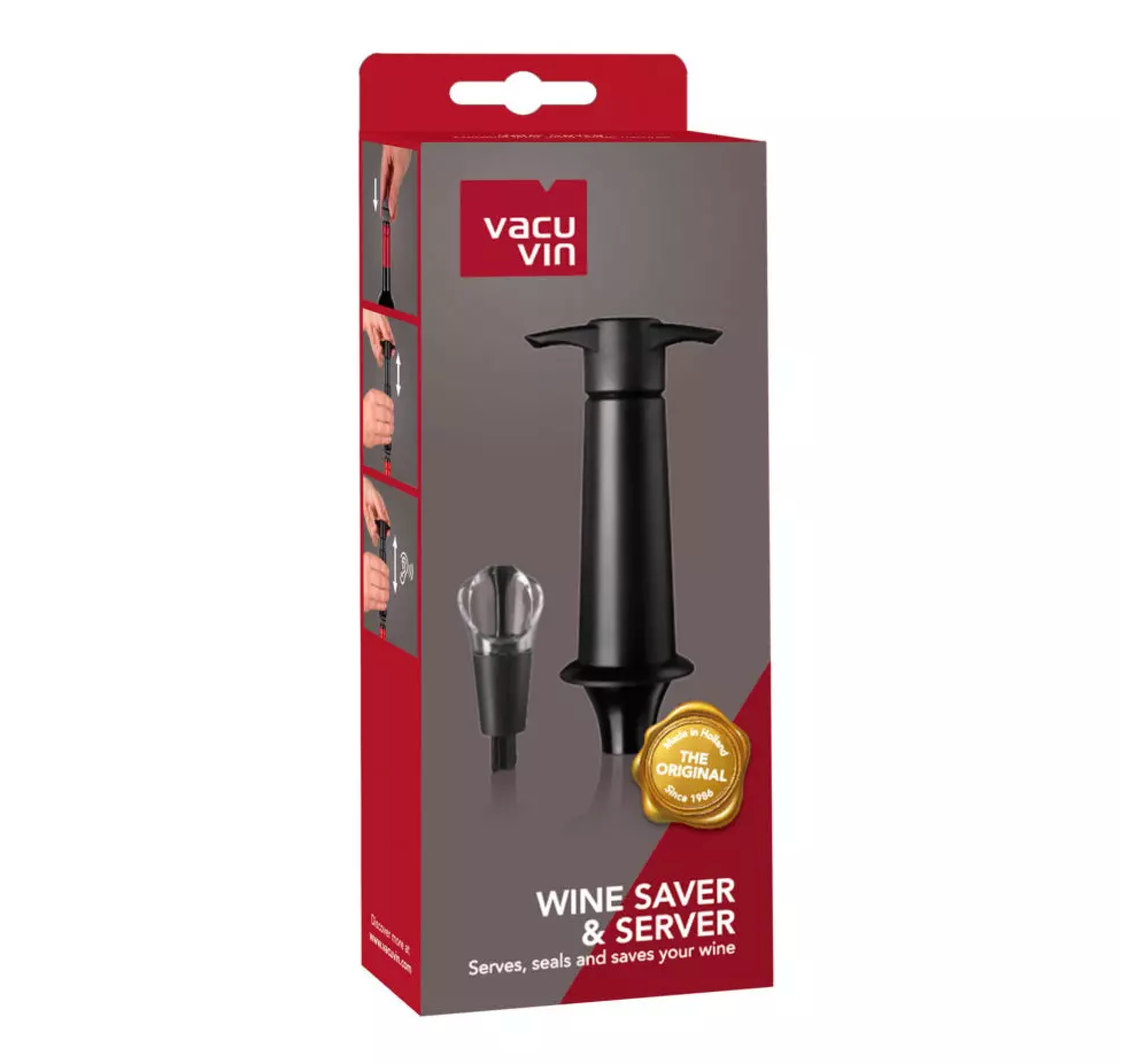 Vacu Vin Wijnschenktuit (1 pomp en schenktuit/stopper)