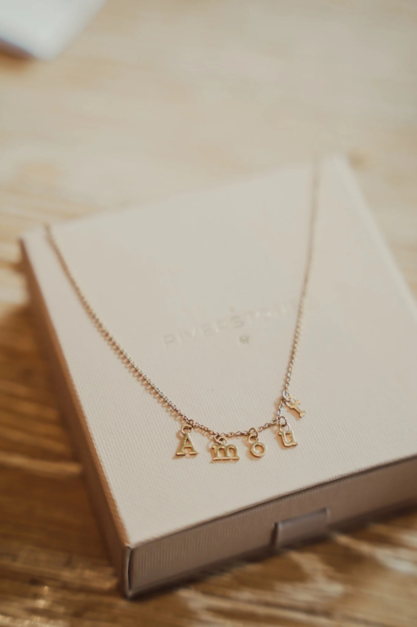 Amour Necklace Paris Gold Plated