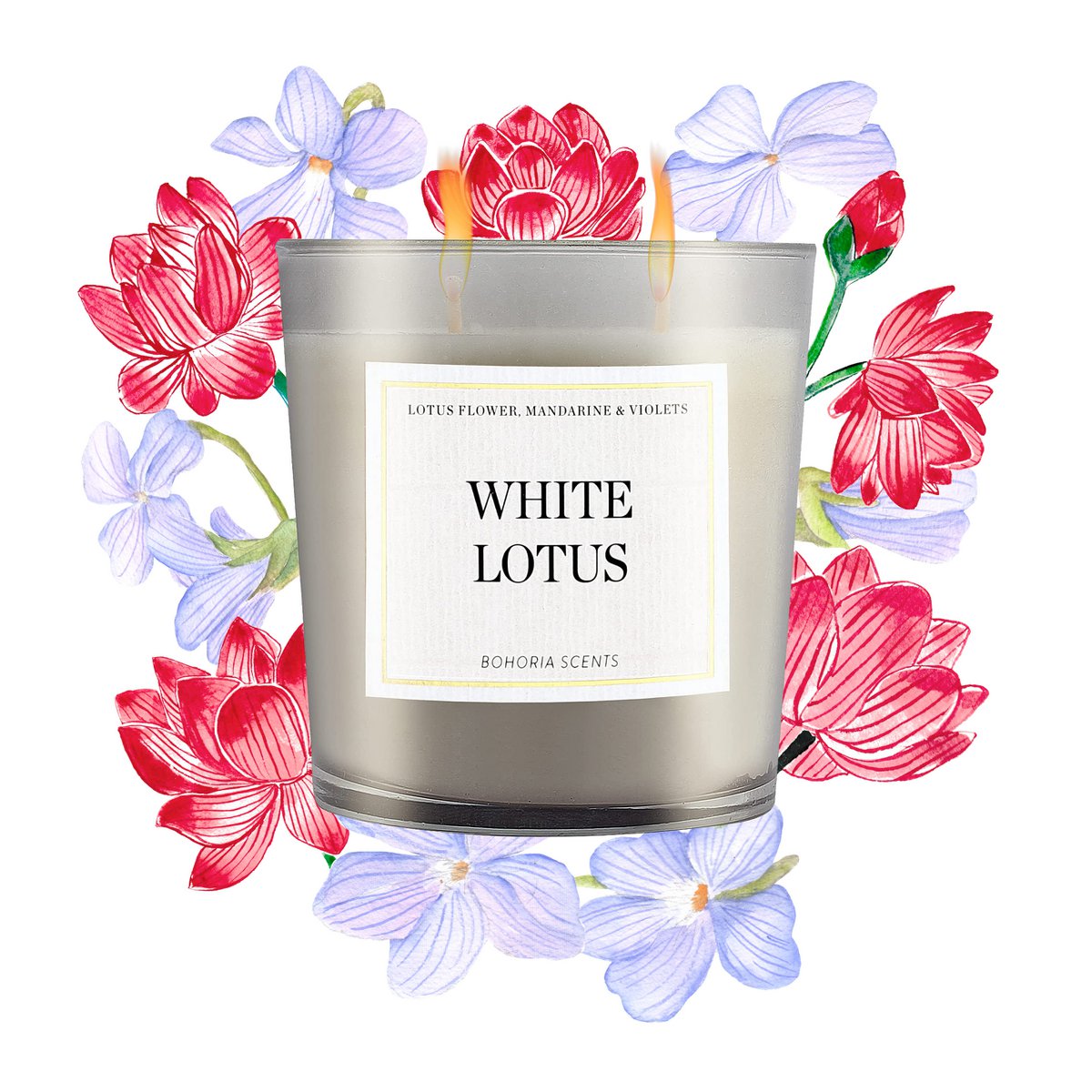 Bohoria Scented Candle White Lotus