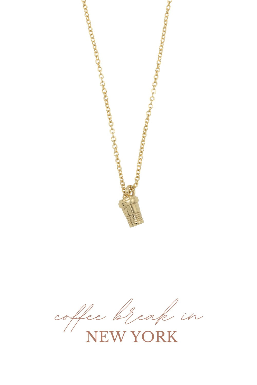 Ketting met koffiekopje New York City