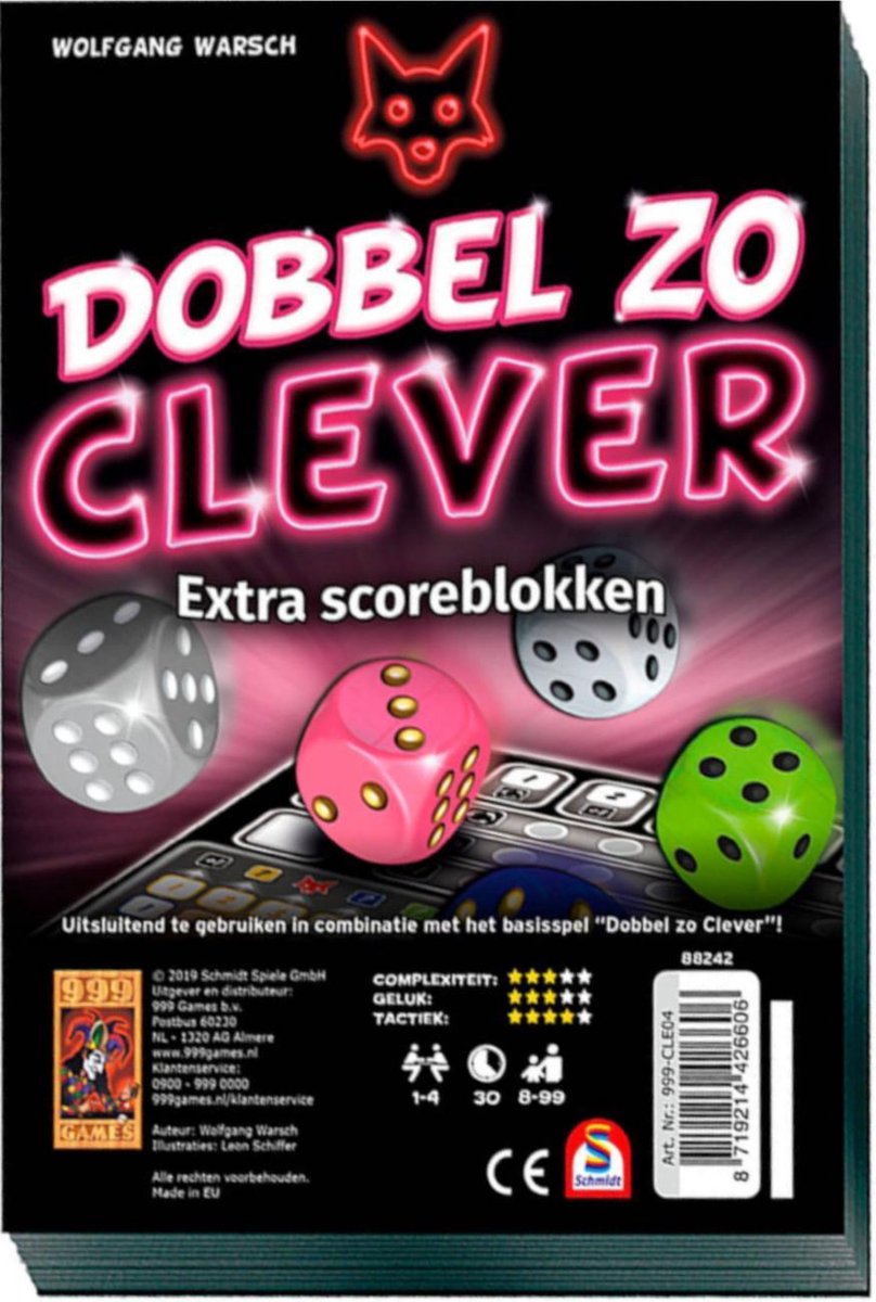 Clever - Dobbel zo Clever Scoreblokken