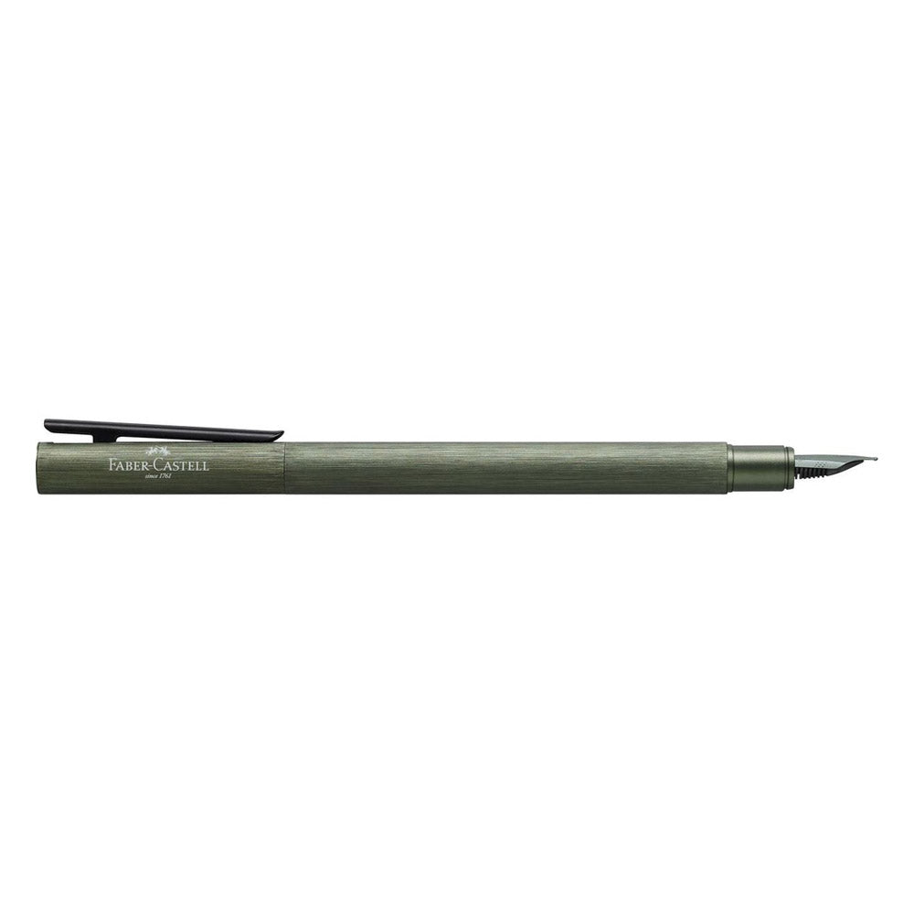 Faber-Castell Vulpen Neo Slim Aluminium Olijfgroen
