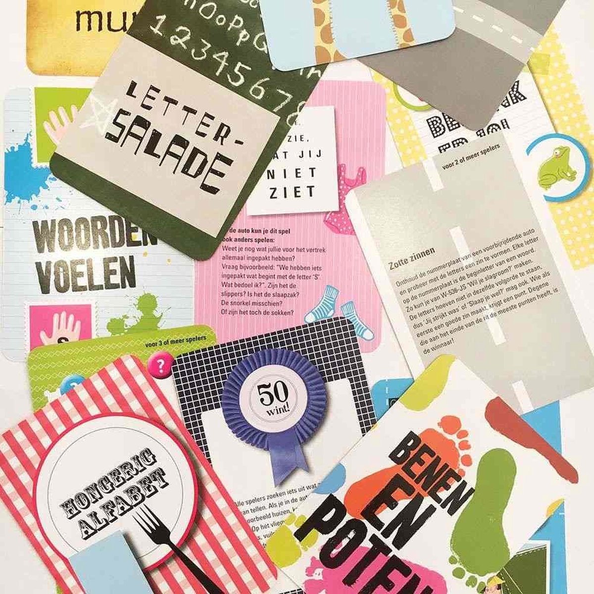 50 Grappige spelletjes voor onderweg 8+