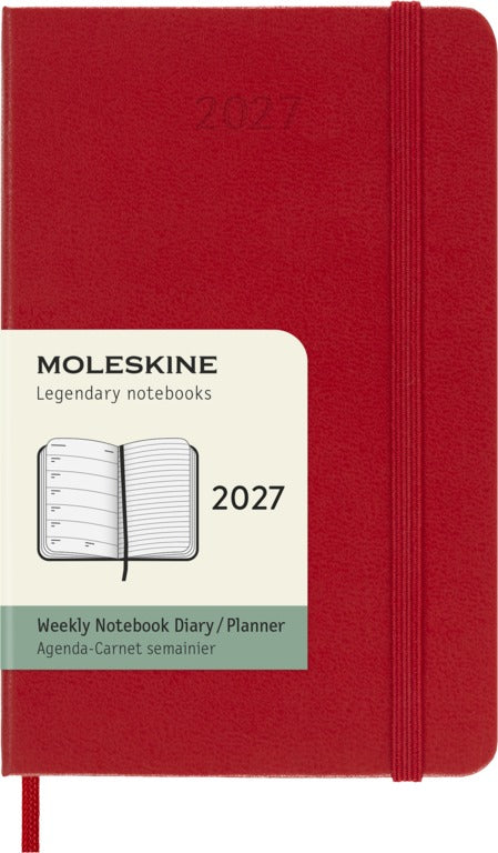 Moleskine 2027 Diary Hardcover Pocket Week + Notes
