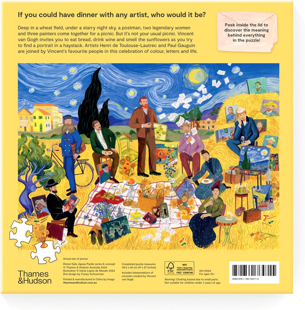 Puzzle Abendessen mit Van Gogh
