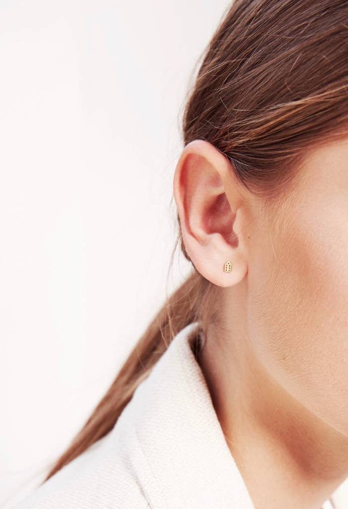 Amsterdam Jordaan Studs Gold Plated