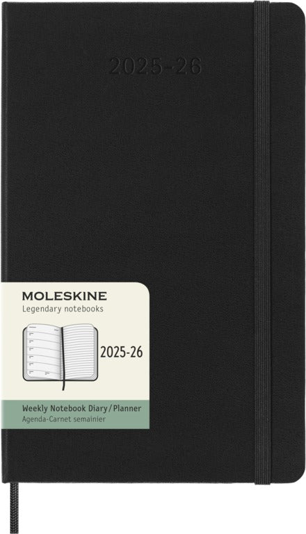 Moleskine 18-Monats-Wochenkalender Hardcover groß 2025 – 2026