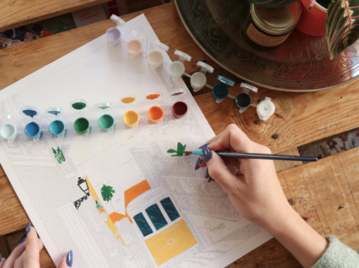 Kit for Painting By Numbers - Lisbon