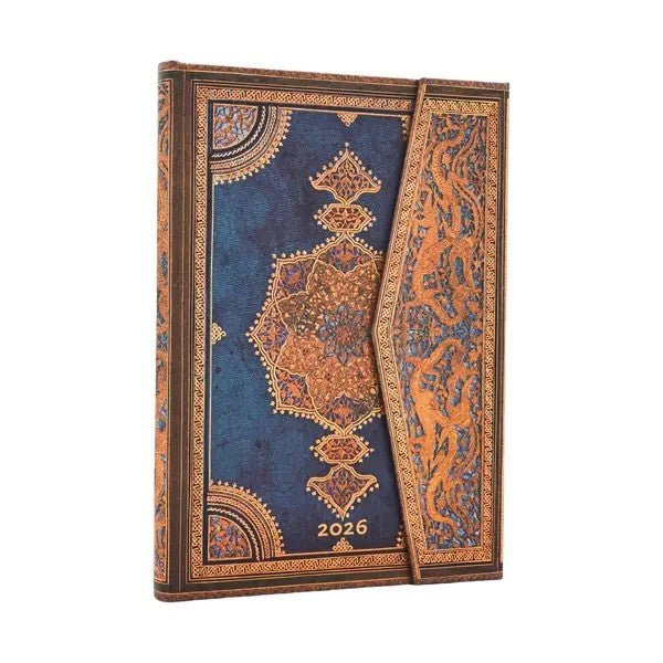 Paperblanks 2026 Agenda Midi Hardcover Safavid Indigo