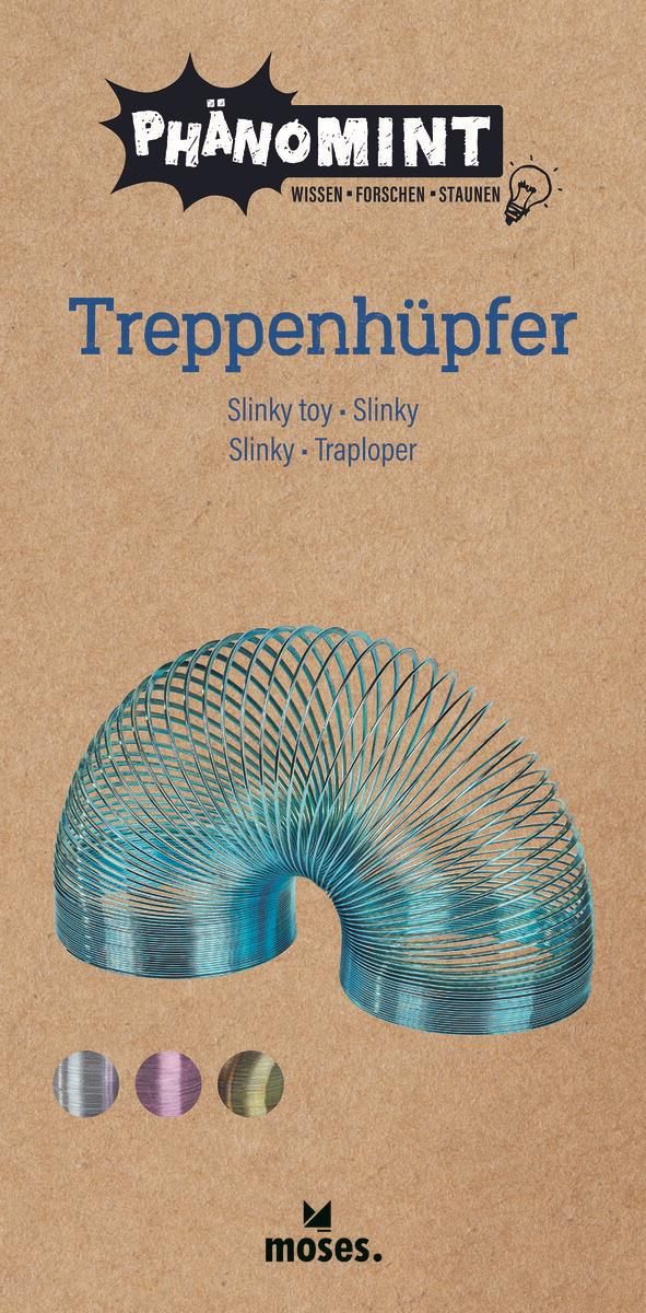 Toy Treppenfeder inklusive Broschüre über Schwerkraft