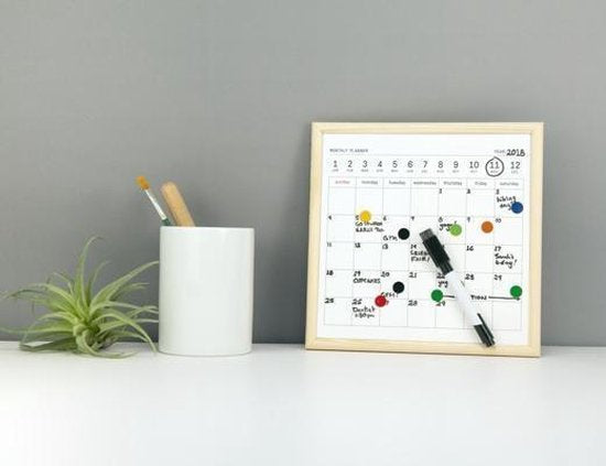 Mini whiteboard-kalender