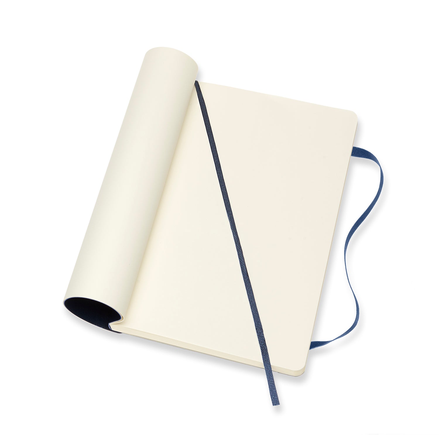 Moleskine notebook softcover large plain sapphire blue