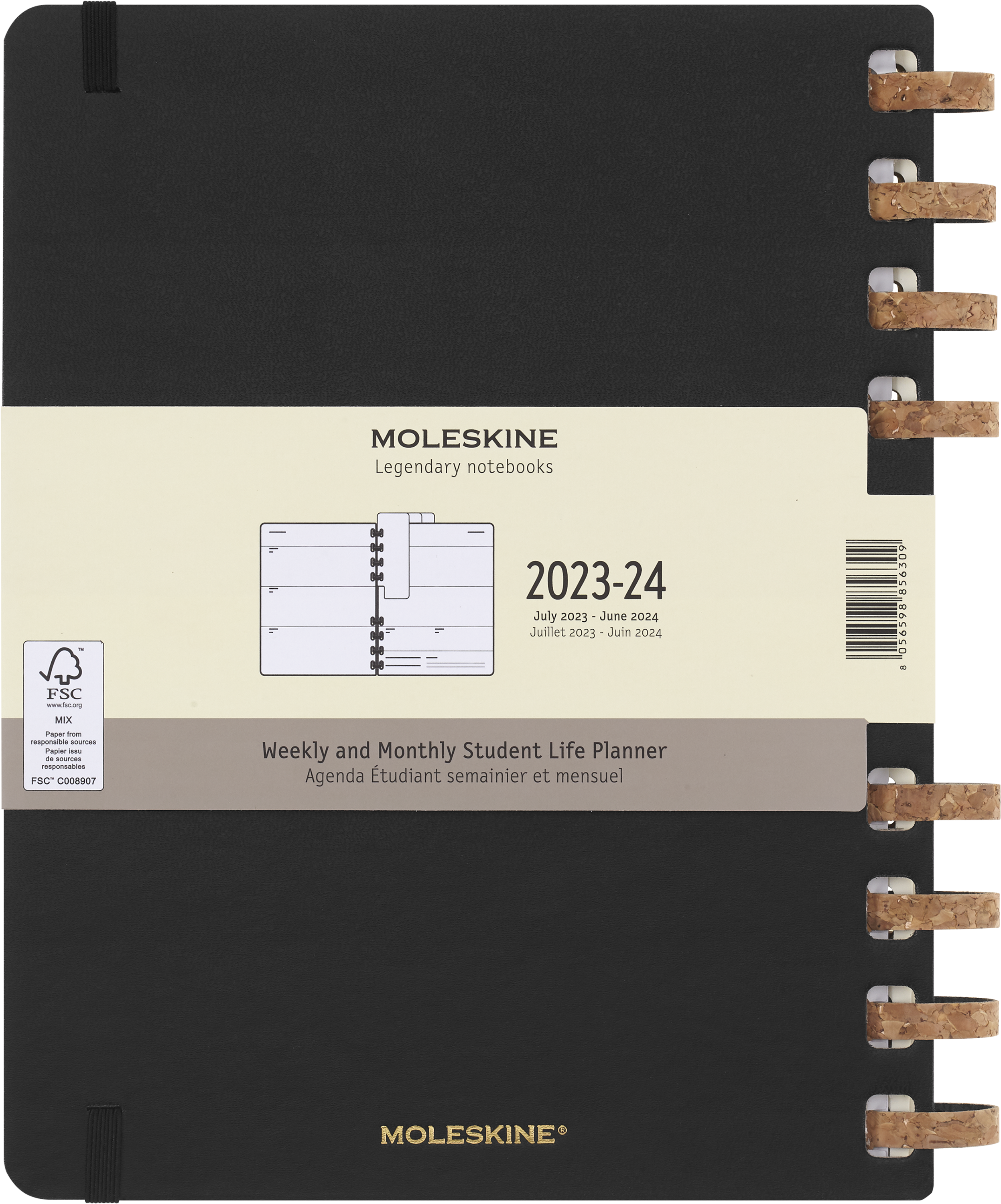 Moleskine 12M Academic Spiral Planner x-large 2023-2024