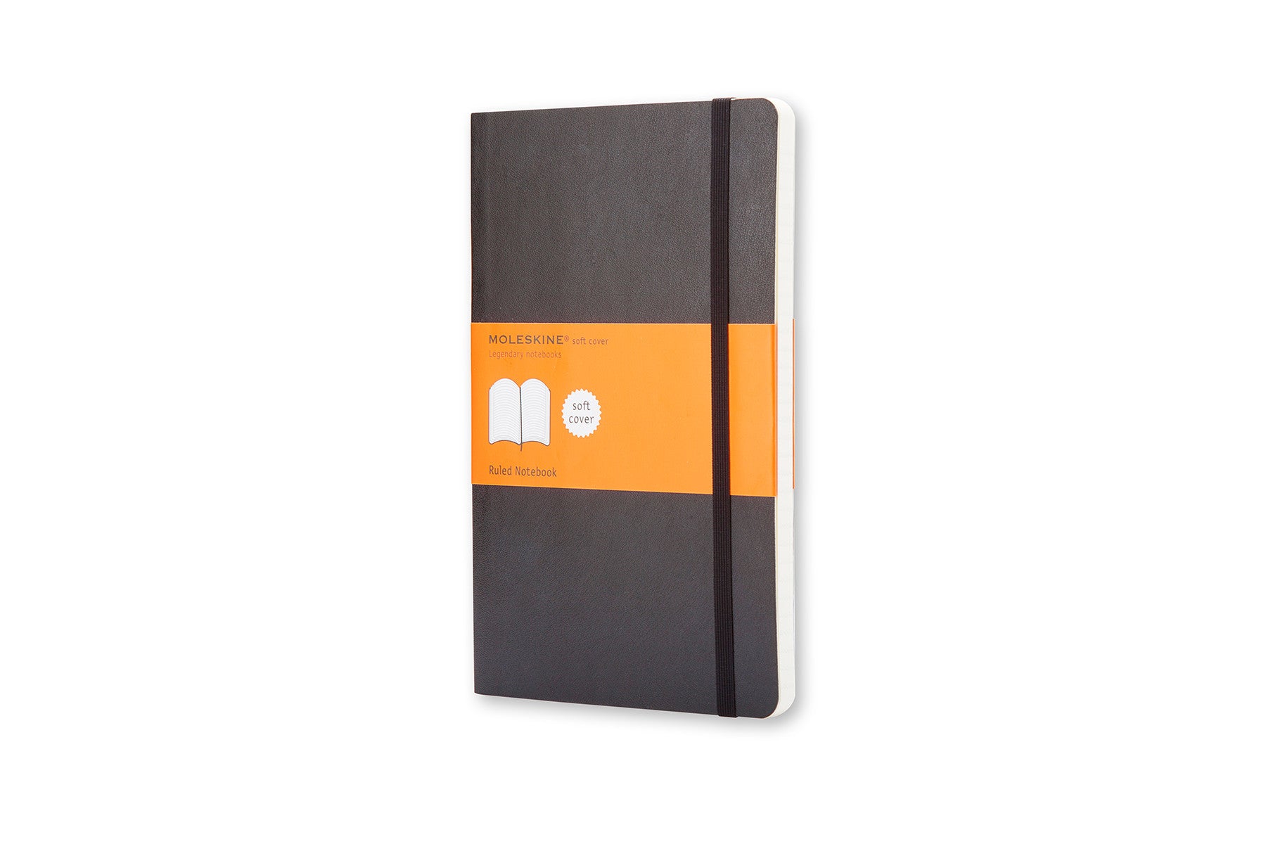 Moleskine notebook softcover pocket lined black