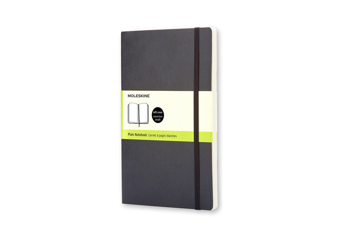 Moleskine notebook softcover large plain black