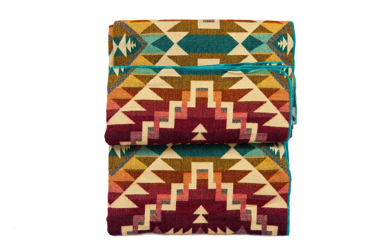 Alpaca Native Blanket Chimborazo Pink